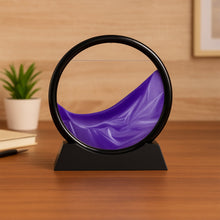 3D Moving Sand Art – Liquid Motion Deep Sea Sandscape with Round Glass Frame (1 Pc)